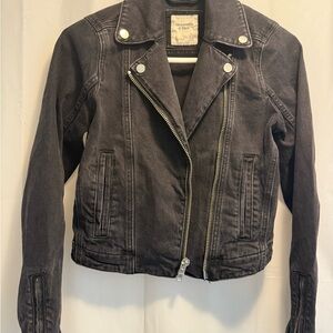 Abercrombie & Fitch Dark Gray Denim Jacket